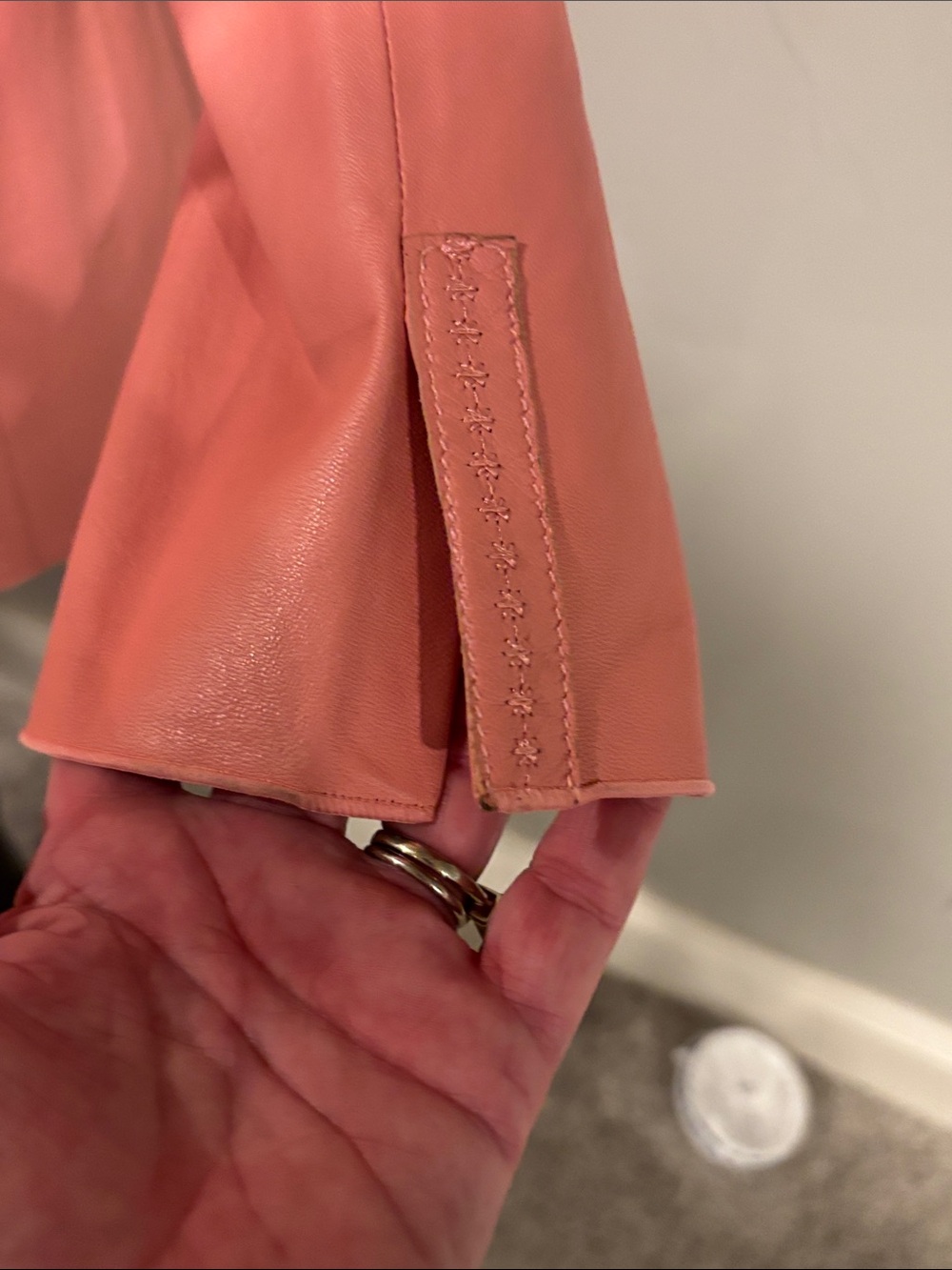 Vintage Don Caster Women's Pink Leather Jacket - Picture 8 of 9